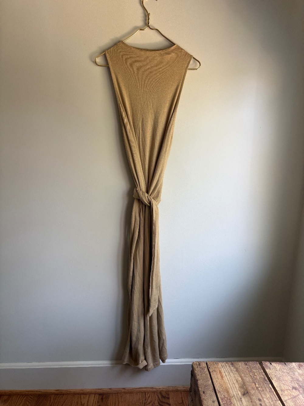 Vince tank dress with wrap detail, XL